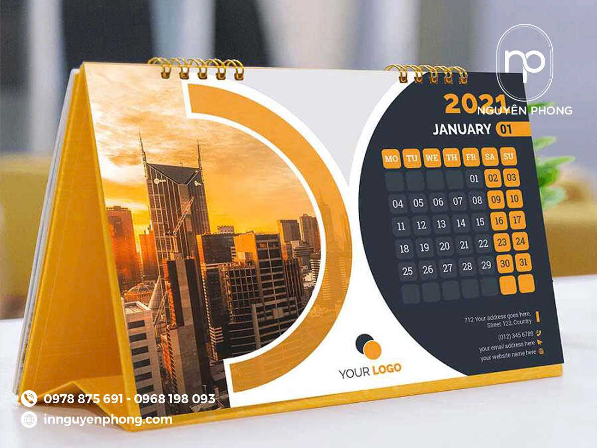 In lịch để bàn đẹp, thiết kế độc đáo